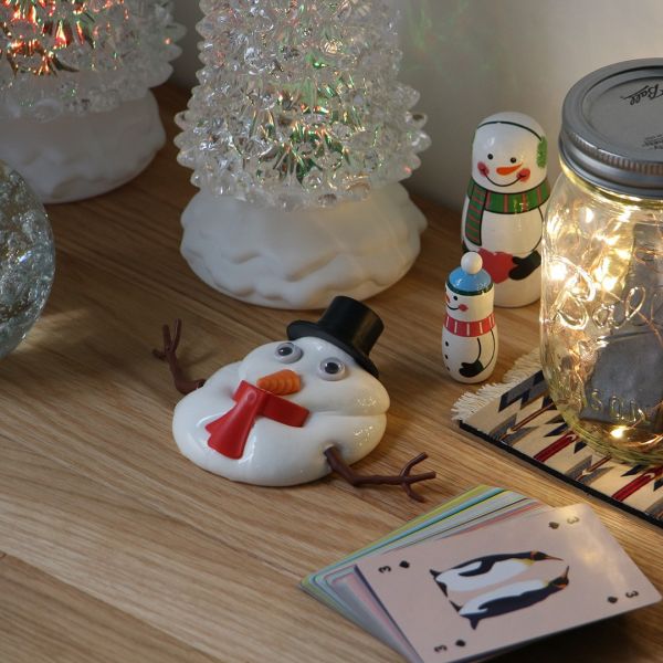 HERE by DETAIL 融化造型黏土（狗狗/貓咪/雪人） 融化系,日本製,矽膠玩具,HERE by DETAIL,造型黏土,療癒小物,交換禮物,聖誕禮物,紓壓玩具,可愛擺飾,狗狗造型,貓咪造型,雪人造型