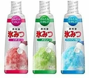 【2入組】日本製 井村屋 刨冰糖漿 330ml 哈密瓜 草莓 夏威夷 刨冰蜜 剉冰醬【小福部屋】 