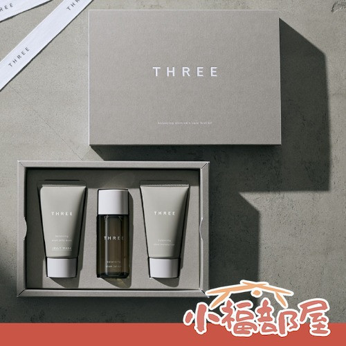 日本 THREE 平衡護膚入門套組 洗面乳 化妝水 乳液 水凝乳 禮盒 送禮 保養 天然 專櫃 情人節【小福部屋】 