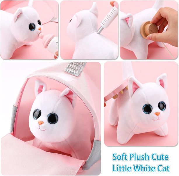 UMU 動物醫生玩具套裝 UMU,日本玩具,獸醫玩具組,動物醫生,角色扮演,木製玩具,絨毛貓咪,幼兒玩具,入園禮,生日禮物,教育玩具,親子互動