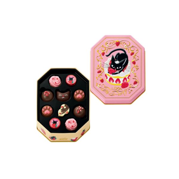 ANGEGE 2026年黑貓巧克力禮盒（多邊形鐵盒10入/長方形鐵盒10入/13入鐵盒/24入鐵盒/限量福袋組） Goncharoff, ANGEGE, 黑貓巧克力, 情人節禮盒, 日本巧克力, 鐵盒巧克力, 貓咪禮盒, 情人節限定
