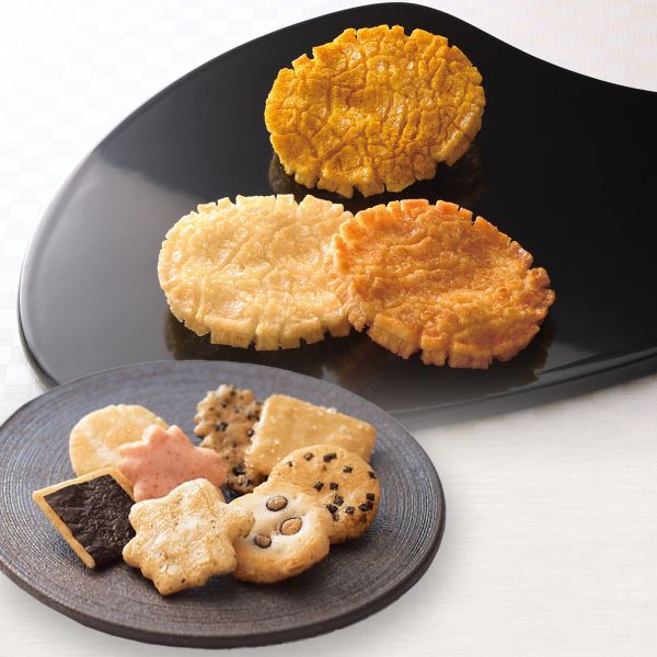 小倉山莊豪華禮盒 山春秋12袋+小倉名月22袋/組 小倉山莊, 山春秋, 小倉名月, 京都米菓, 日本禮盒, 過年送禮, 雙鐵盒禮盒, 年節伴手禮