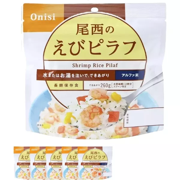 【多入組】日本 Onisi 尾西食品 乾燥飯 約5年長期保存 即食飯 沖泡米飯 登山露營 緊急救難 地震包必備【小福部屋】 