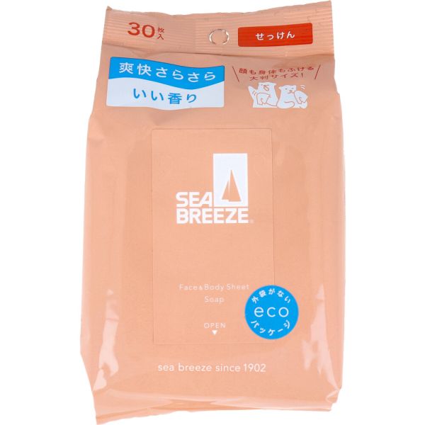 SEA BREEZE 全身爽身濕紙巾 30枚/包 
