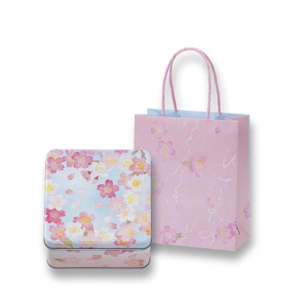 小倉山莊 春季限定 春櫻十色 綜合仙貝 95g 小倉山莊, 春櫻十色, 春季限定仙貝, 櫻花米菓, 京都米果, 日本鐵盒禮盒, 春日伴手禮