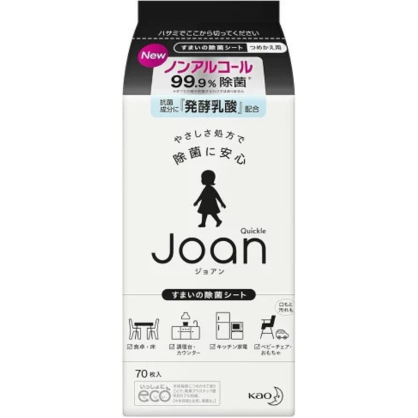日本 Kao Quickle Joan 乳酸溫和清潔系列 噴霧 濕紙巾 補充 嬰兒 幼兒 居家 無酒精 溫和配方 大掃除 日本,白元,,退熱貼,額頭冰敷墊,COOL,冷卻貼,排水口,冷感,涼感,物理降溫,消暑