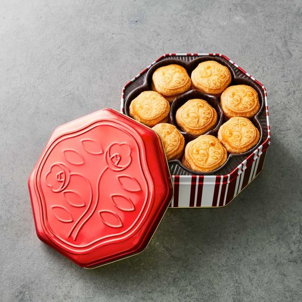 資生堂パーラー 花椿鐵盒餅乾（24枚/48枚） 資生堂パーラー, 花椿餅乾, 日本餅乾, 昭和復刻, 奶油餅乾, 日本禮盒, 伴手禮, 鐵盒餅乾, 洋菓子, 新年禮盒, 企業採購, 日本甜點, 下午茶餅乾, 禮盒推薦