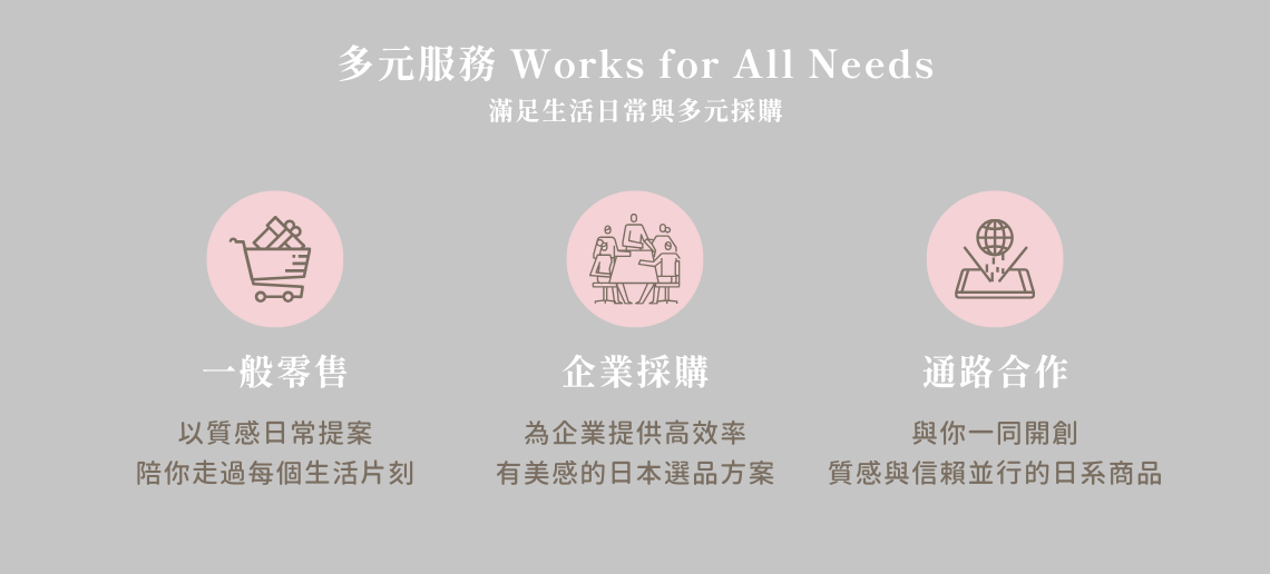 小福部屋多元服務－日本選品、一般零售、企業採購、通路合作，質感與信賴兼備的日系商品