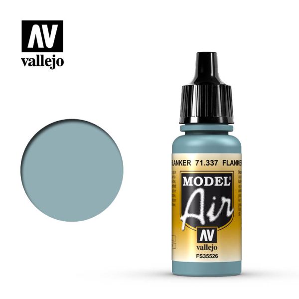 Acrylicos Vallejo AV水漆 71337 模型噴塗色彩 Model Air 側翼藍色 Flanker Blue 17ml 