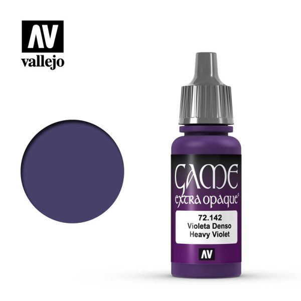 Acrylicos Vallejo AV水漆 遊戲色彩 Game Color 093 72142 重紫色（不透明漆） Heavy Violet 17 ml 