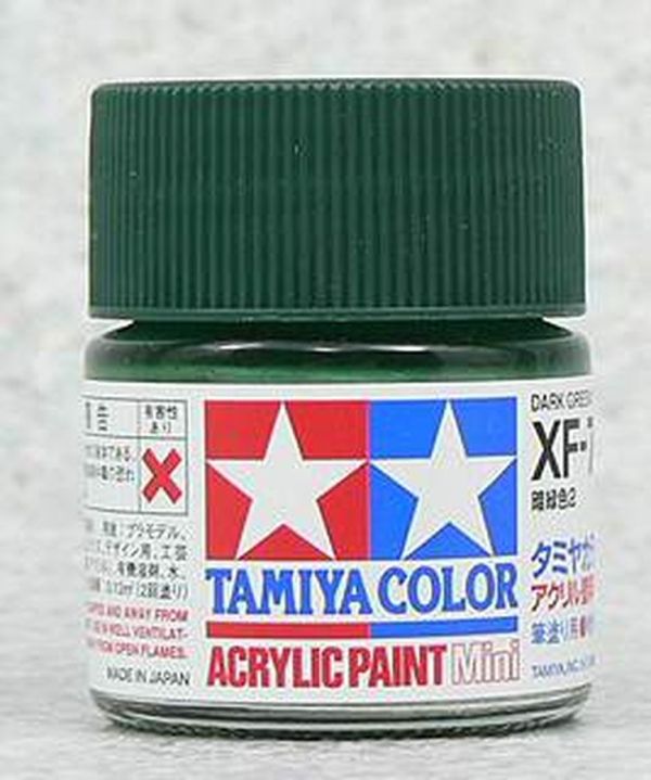 TAMIYA 田宮 水性 XF-70 消光 深綠2 Dark Green 2 10ml 