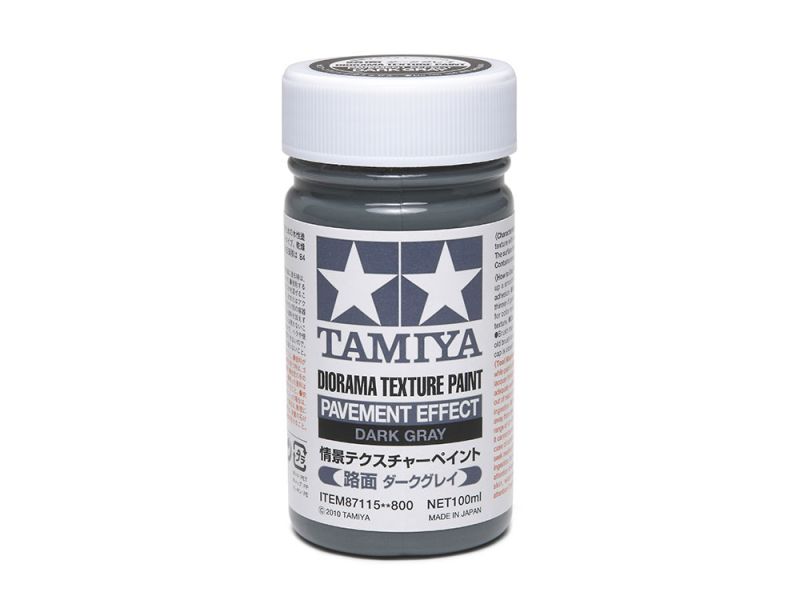 TAMIYA 田宮 情景表現塗料泥（路面 深灰色）100ml #87115 