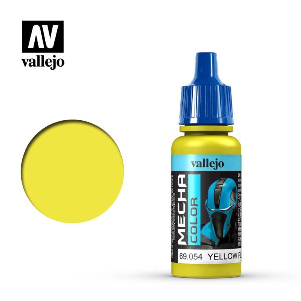 Acrylicos Vallejo AV水漆 機甲色彩 Mecha Color 043 69054 螢光黃（螢光色） Yellow Fluorescent 17ml 