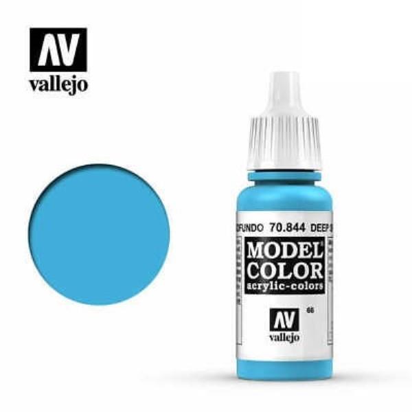 Acrylicos Vallejo AV水漆 模型色彩 Model Color 066 70844 深天空藍 Deep Sky Blue 17ml 