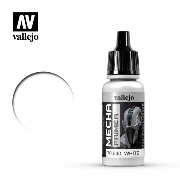 Acrylicos Vallejo AV水漆 機甲色彩 Mecha Color 076 70640 白色底漆 White 17ml 
