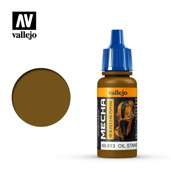 Acrylicos Vallejo AV水漆 機甲色彩 Mecha Color 065 69813 油漬色（亮光） Oil Stains (Gloss) 17ml 