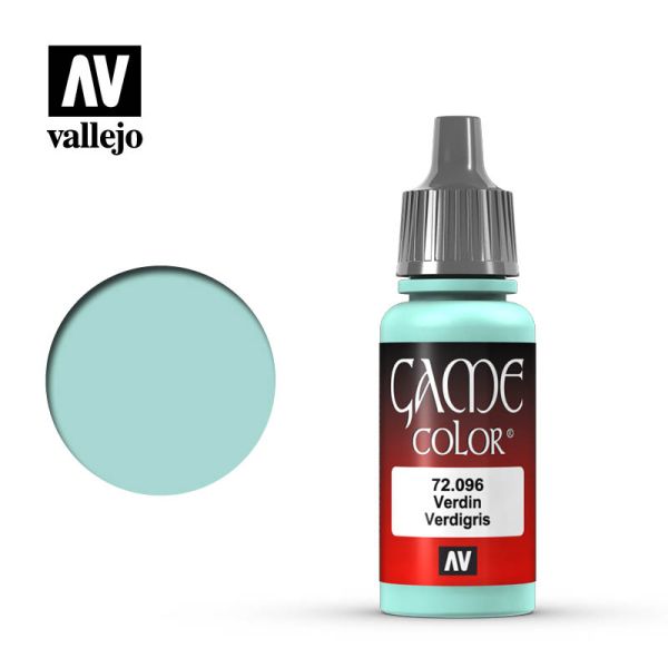 Acrylicos Vallejo AV水漆 遊戲色彩 Game Color 069 72096 銅綠色 Verdigris 17 ml 