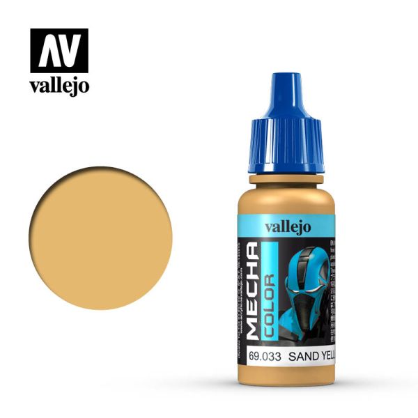 Acrylicos Vallejo AV水漆 機甲色彩 Mecha Color 033 69033 砂黃色 Sand Yellow 17ml 