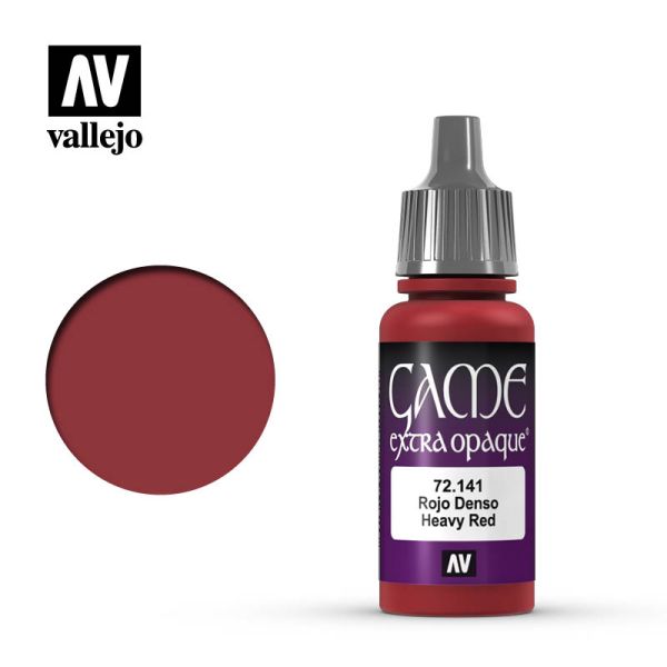 Acrylicos Vallejo AV水漆 遊戲色彩 Game Color 092 72141 重紅色（不透明漆） Heavy Red 17 ml 