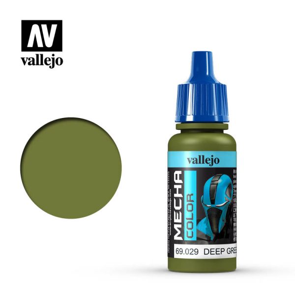 Acrylicos Vallejo AV水漆 機甲色彩 Mecha Color 029 69029 深綠色 Deep Green 17ml 