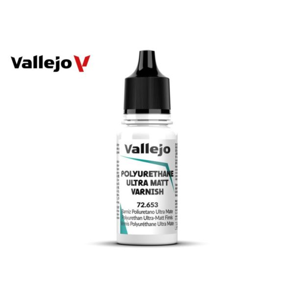 Acrylicos Vallejo AV水漆 遊戲色彩 Game Color 72653 聚氨酯超消光清漆色 Polyurethane Ultra Matt Varnish 