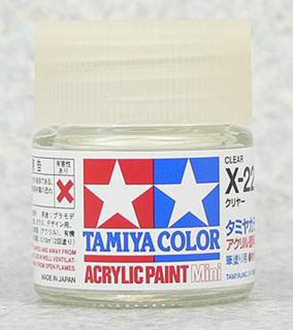 TAMIYA 田宮 水性 X-22 亮光漆 Clear 10ml 