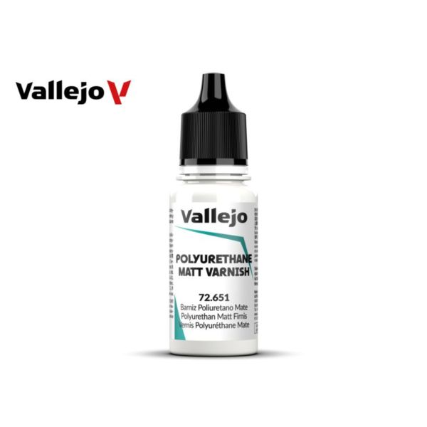 Acrylicos Vallejo AV水漆 遊戲色彩 Game Color 72651 聚氨酯消光清漆色 Polyurethane Matt Varnish 