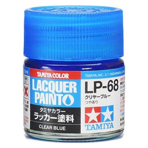 TAMIYA 田宮 硝基 LP-68 亮光 透明藍 Clear Blue 10ml 