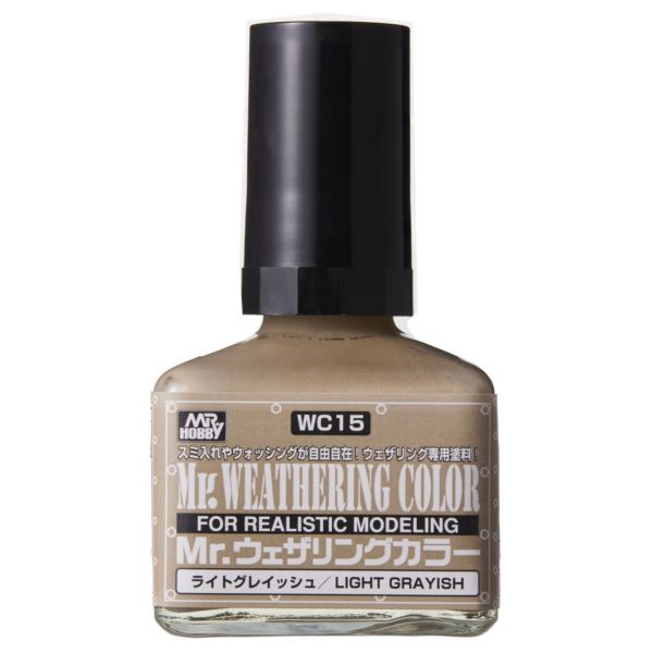 GUNZE 油性舊化液 WC15 淺灰色 40ml 