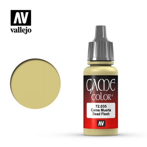 Acrylicos Vallejo AV水漆 遊戲色彩 Game Color 035 72035 死肉色 Dead Flesh 17 ml 