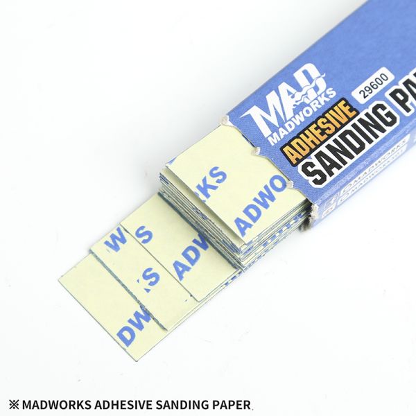 MADWORKS 29600 低黏度背膠砂紙 #600 - 每包20PCS 