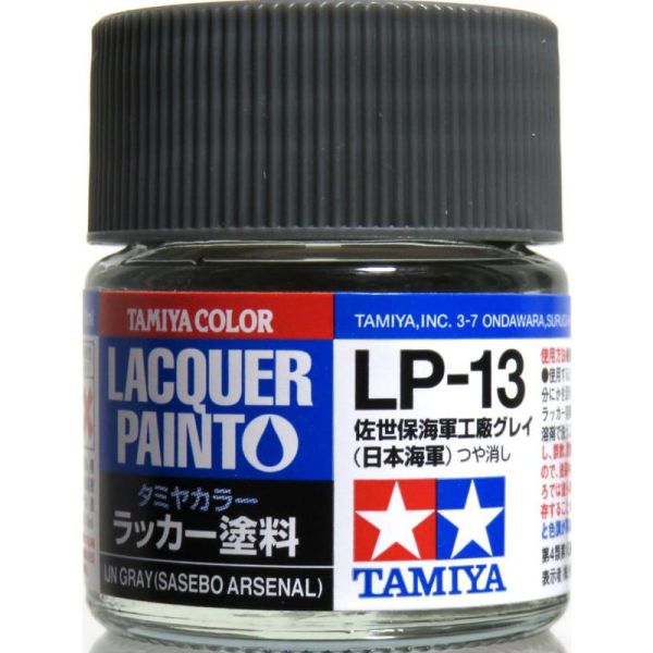 TAMIYA 田宮 硝基 LP-13 消光 佐世保海軍工廠灰（日本海軍） IJN Gray（Sasebo Arsenal） 10ml 