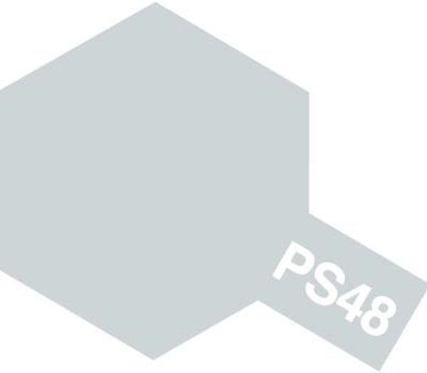 TAMIYA 田宮 噴罐 PS-48 半消光銀陽極氧化鋁 Semi-Gloss Silver Anodized Aluminum 100ml 
