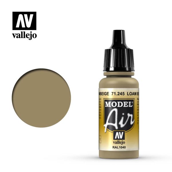 Acrylicos Vallejo AV水漆 71245 模型噴塗色彩 Model Air 土壤棕色RAL1040 Loambrown RAL 1040 17ml 