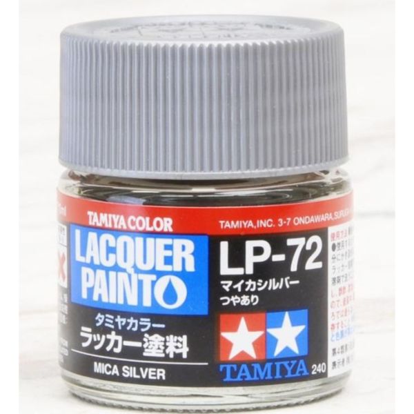 TAMIYA 田宮 硝基 LP-72 亮光 雲母銀 Mica Silver 10ml 