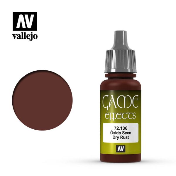 Acrylicos Vallejo AV水漆 遊戲色彩 Game Color 113 72136 乾鏽色（效果漆） Dry Rust 17 ml 