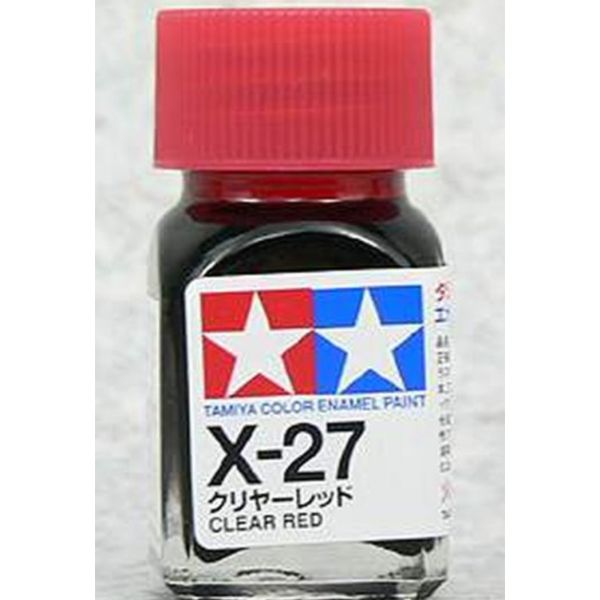 TAMIYA 田宮 油性 X-27 亮光 透明紅 Clear Red 10ml 