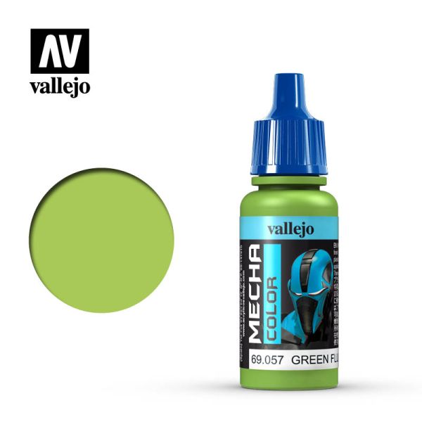 Acrylicos Vallejo AV水漆 機甲色彩 Mecha Color 046 69057 螢光綠（螢光色） Green Fluorescent 17ml 