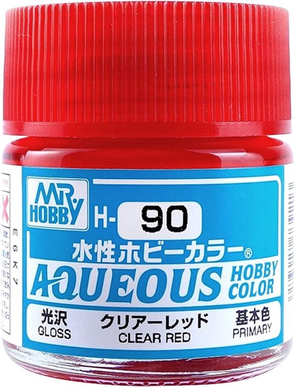 GUNZE 環保水性漆 H90 透明紅色 10ml 