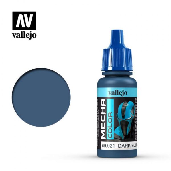 Acrylicos Vallejo AV水漆 機甲色彩 Mecha Color 021 69021 深藍色 Dark Blue 17ml 
