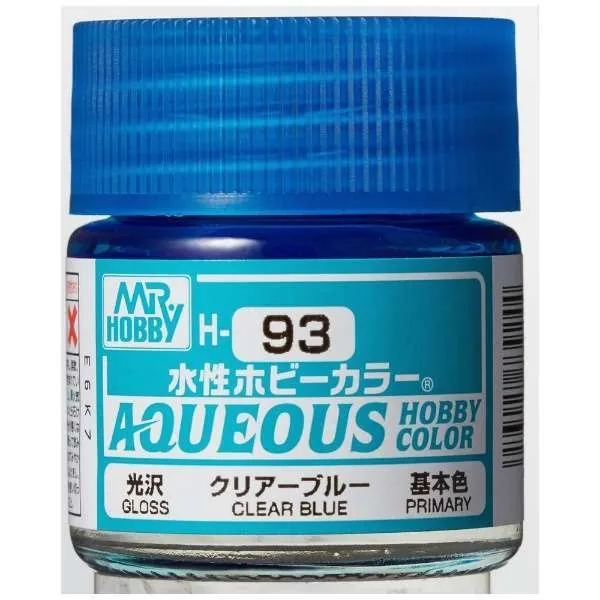 GUNZE 環保水性漆 H93 透明藍色 10ml 
