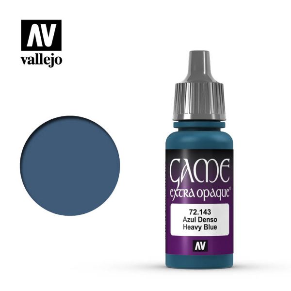 Acrylicos Vallejo AV水漆 遊戲色彩 Game Color 094 72143 重藍色（不透明漆） Heavy Blue 17 ml 