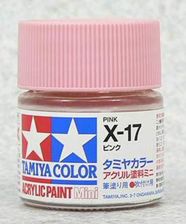 TAMIYA 田宮 水性 X-17 亮光 粉紅 Pink 10ml 