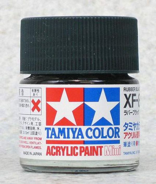 TAMIYA 田宮 水性 XF-85 消光 橡膠黑色 Rubber Black 10ml 