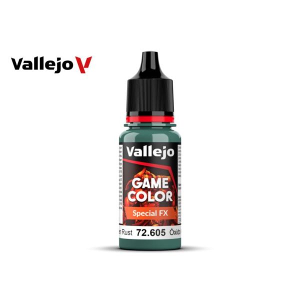 Acrylicos Vallejo AV水漆 遊戲色彩 Game Color 72605 綠銹色 Green Rust 