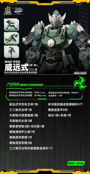 2023年第四季預購 摩動核 MNP-XH06 威遠式 學員機 合金骨架 組裝模型 摩動核 MNP-XH06 威遠式 學員機 合金骨架 組裝模型
