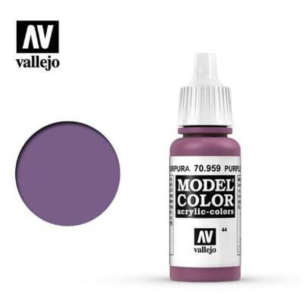 Acrylicos Vallejo AV水漆 模型色彩 Model Color 044 70959 紫色 Purple 17ml 