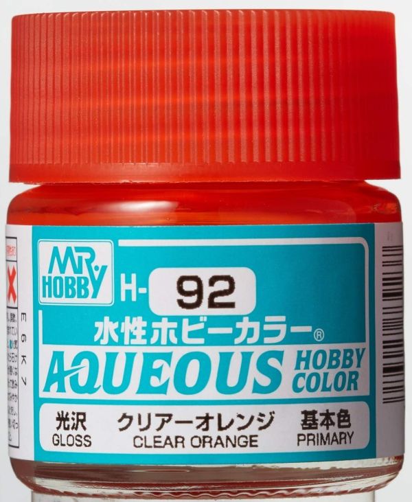 GUNZE 環保水性漆 H92 透明橙色 10ml 