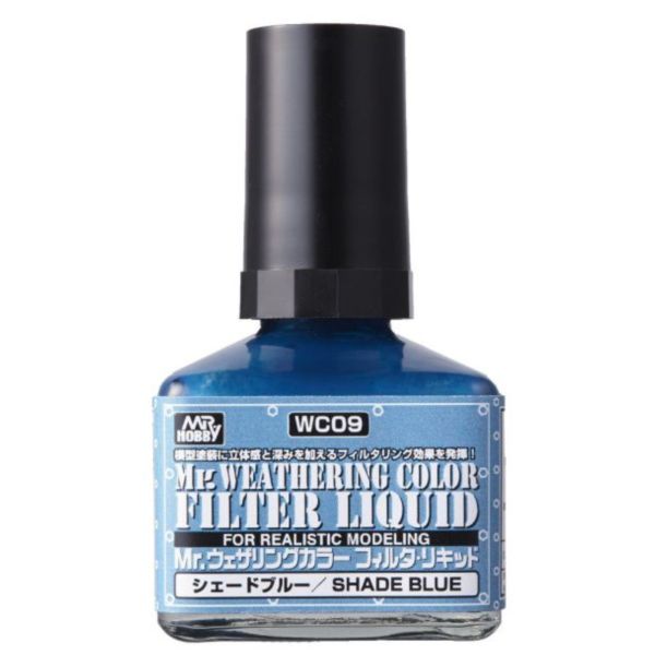 GUNZE 油性舊化液 WC09 藍蔭色 40ml 