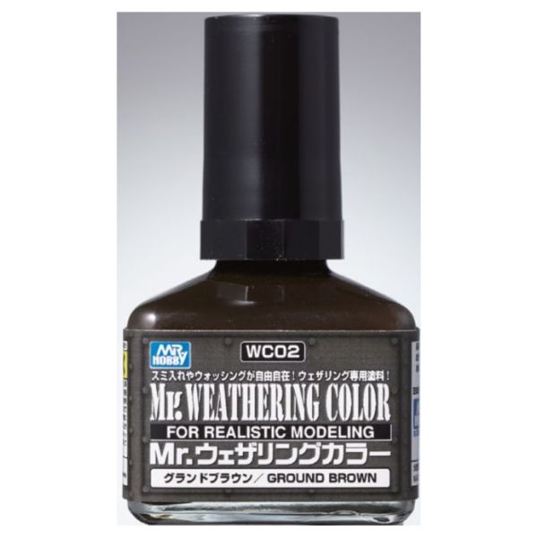 GUNZE 油性舊化液 WC02 原野棕色 40ml 